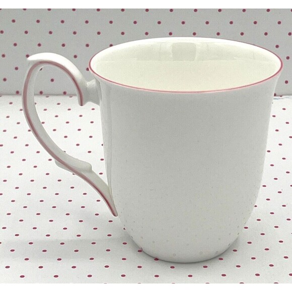 Twig New York Fine Bone‎ China Mugs Boutique Amelie Roseate Rim Set of Two NWB - Picture 1 of 16